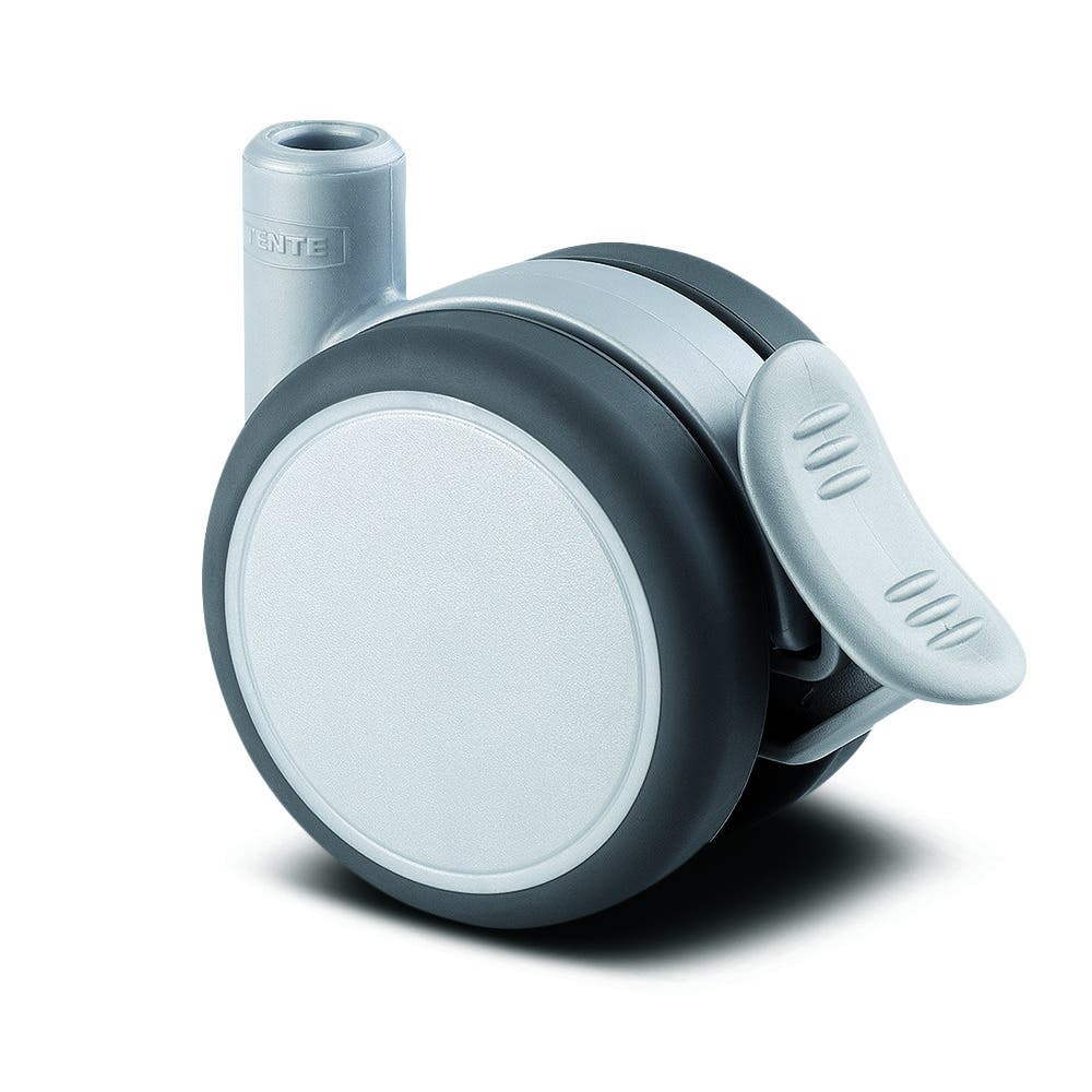 Swivel castor with wheel brake 75 mm