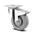 Swivel castor with total lock 125 mm