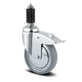 Swivel castor with total lock 75 mm
