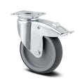 Swivel castor with total lock 75 mm